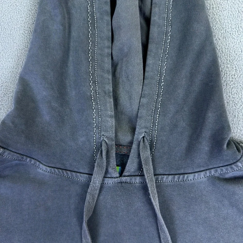 True Grit Hoodie XL Grey Jersey Cotton Fleece Baggy Comfort Cozy Minimalist - Picture 4 of 9